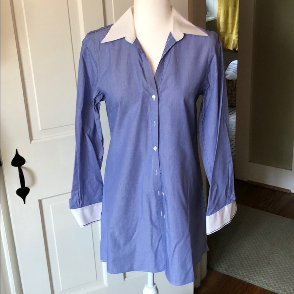 Brooks Brothers Cotton long dress shirt. Size 8.
